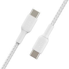 Belkin BOOST CHARGE 1m USB Type-C Cable - Premium Quality, Fast Charging, Durable & Stylish White Design